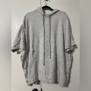 Cabi Light Gray Short Sleeve Hoodie XL